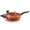 Gibson Home® Cuisine 3qt. Copper-Plated Stainless Steel Nonstick Ceramic Sauté Pan